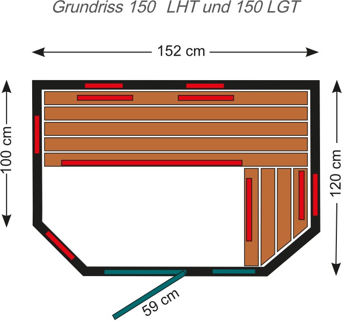 Infrarotkabine 150LHT / LGT – Bild 3